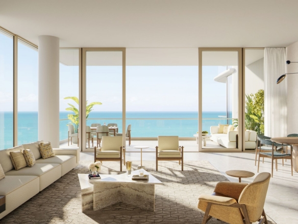 The Perigon Living Room Ocean View – Castell Blau