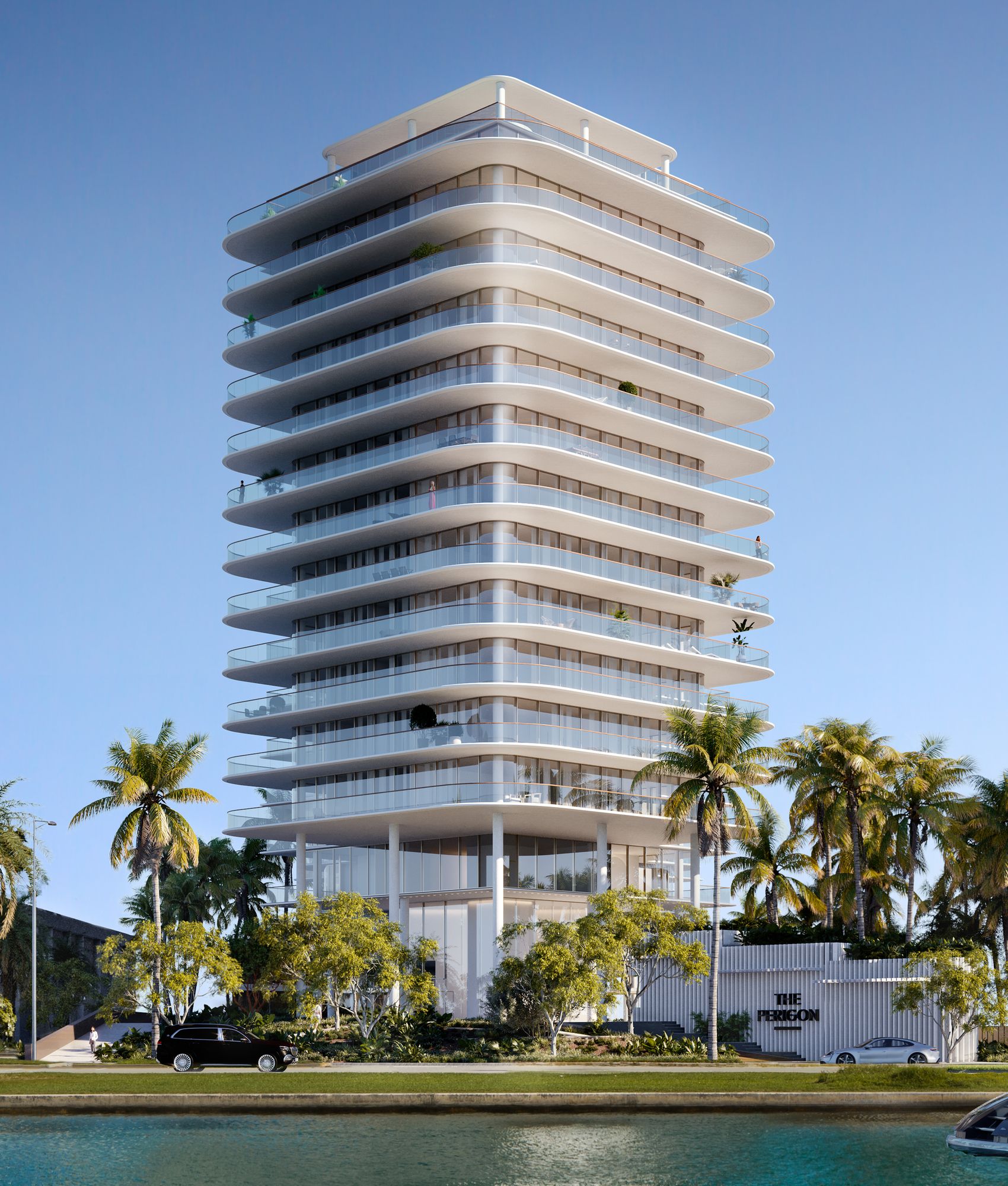 The Perigon Tower Exterior – Castell Blau